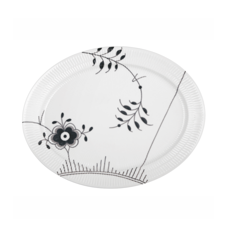 Блюдо Black Fluted Mega