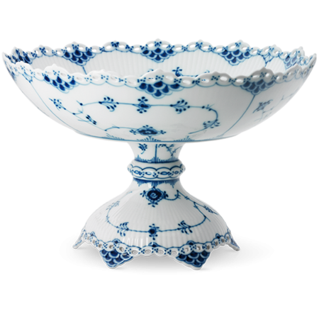 Блюдо на ножке Blue Fluted Full Lace