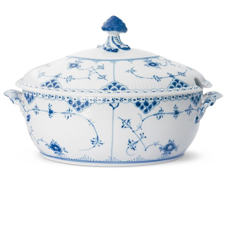 Супница  Blue Fluted Half Lace