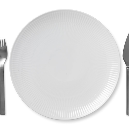 Тарелка White Fluted