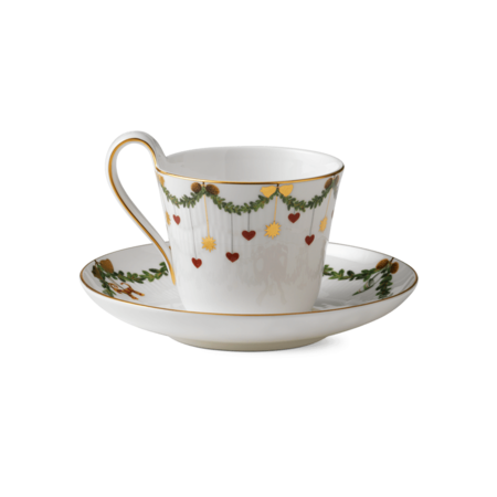 Чайная пара Star Fluted Christmas